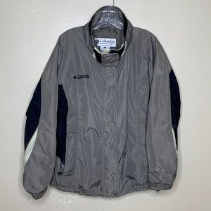 COLUMBIA Jacket Black Tan BUGABOO Gorpcore Windbreak Zip Front Women’s Large